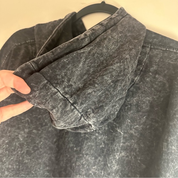 Colortone Soft Washed Black ACID DRIP Chance The Rapper Cotton Comfy Hoodie M - Picture 8 of 14